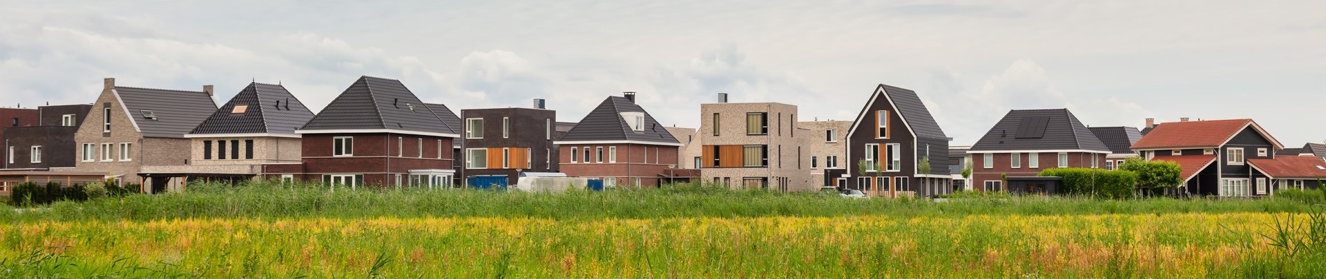 Bouw van een wijk in Almere